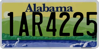 AL license plate 1AR4225