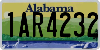 AL license plate 1AR4232