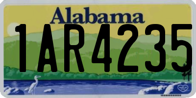 AL license plate 1AR4235