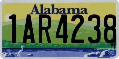 AL license plate 1AR4238