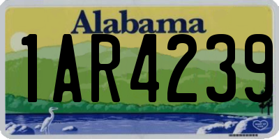 AL license plate 1AR4239