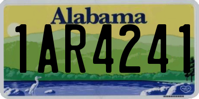 AL license plate 1AR4241