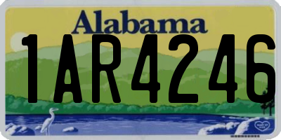 AL license plate 1AR4246