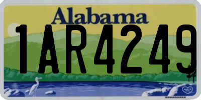AL license plate 1AR4249