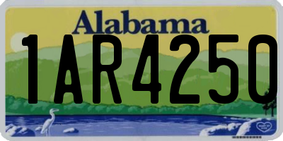AL license plate 1AR4250