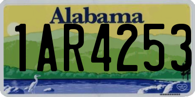 AL license plate 1AR4253