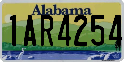 AL license plate 1AR4254