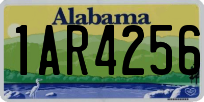 AL license plate 1AR4256