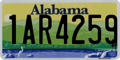 AL license plate 1AR4259