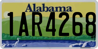 AL license plate 1AR4268
