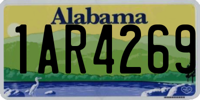 AL license plate 1AR4269