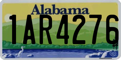 AL license plate 1AR4276