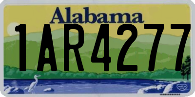 AL license plate 1AR4277