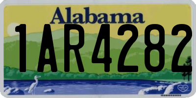 AL license plate 1AR4282