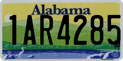 AL license plate 1AR4285