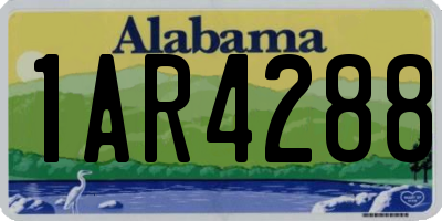 AL license plate 1AR4288