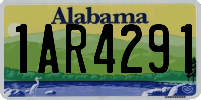 AL license plate 1AR4291