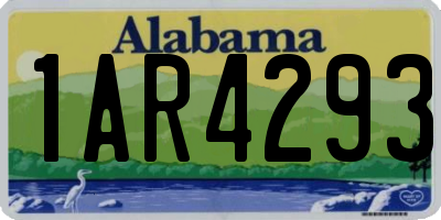 AL license plate 1AR4293