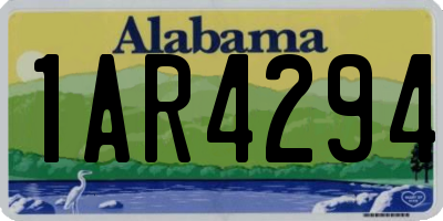 AL license plate 1AR4294