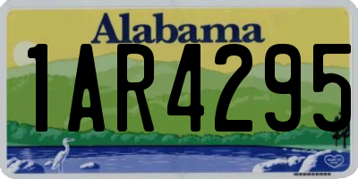 AL license plate 1AR4295