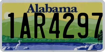 AL license plate 1AR4297