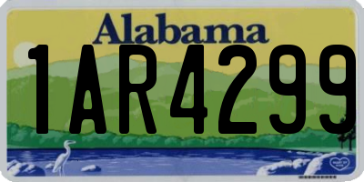 AL license plate 1AR4299