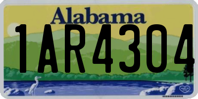 AL license plate 1AR4304