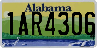 AL license plate 1AR4306
