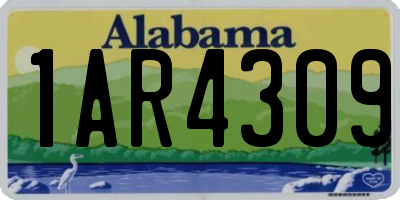 AL license plate 1AR4309