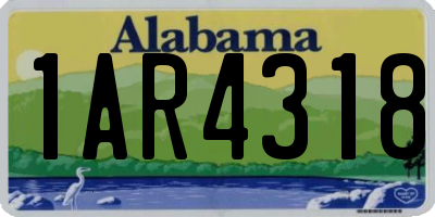 AL license plate 1AR4318