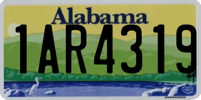 AL license plate 1AR4319