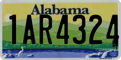 AL license plate 1AR4324