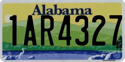 AL license plate 1AR4327