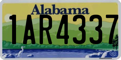 AL license plate 1AR4337