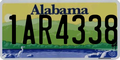 AL license plate 1AR4338