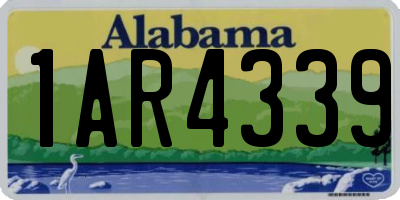 AL license plate 1AR4339