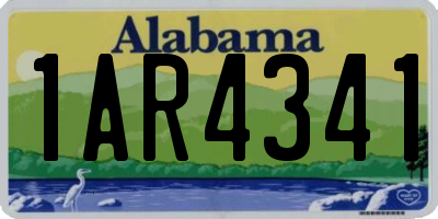 AL license plate 1AR4341