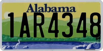 AL license plate 1AR4348