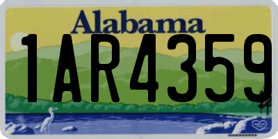 AL license plate 1AR4359