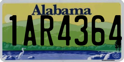 AL license plate 1AR4364