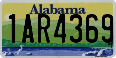 AL license plate 1AR4369