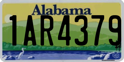 AL license plate 1AR4379