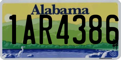 AL license plate 1AR4386
