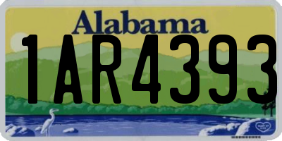AL license plate 1AR4393