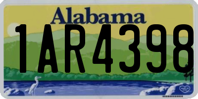 AL license plate 1AR4398