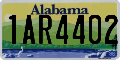 AL license plate 1AR4402