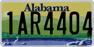 AL license plate 1AR4404
