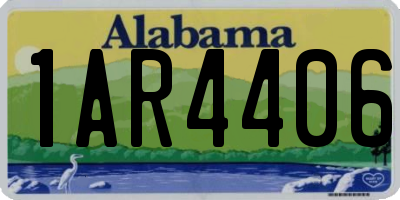 AL license plate 1AR4406