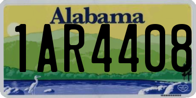 AL license plate 1AR4408