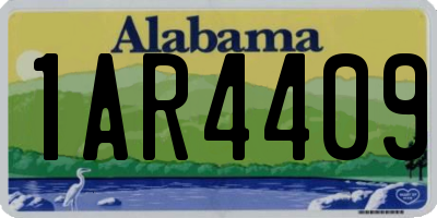 AL license plate 1AR4409